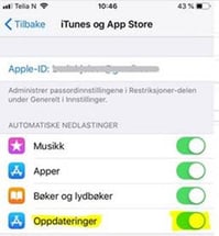 AppStoreOppdateringer